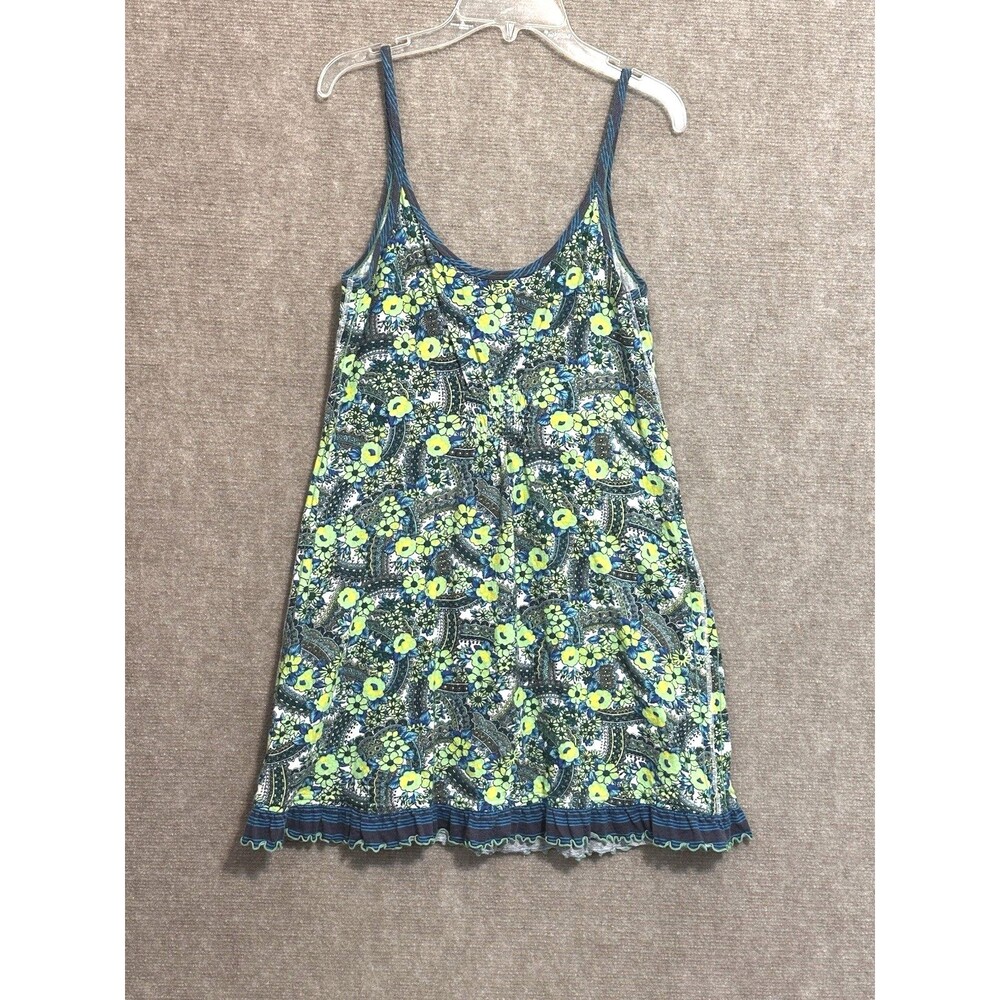 Free People Intimately Sleepwear 100% Cotton Chemise Babydoll Short Gown Floral